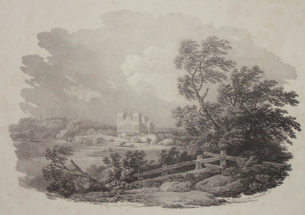 Lithograph - Ripon, Yorkshire - Nicholson